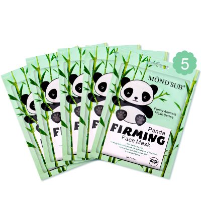 Animal Spa Beauty Mask, Character Masks Sheet-(Pack of 5) Panda Firming Nourishing Moisturizing Effects For All Skin Types- Birthday Party Gift for her, Girls Night, Spa Night, Beauty Gift