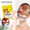 Animal Spa Beauty Mask, Character Masks Sheet-(Pack of 5) Tiger Smoothing Firming Nourishing Moisturizing Effects For All Skin Types- Birthday Party Gift for her, Girls Night, Spa Night, Beauty Gift view 2