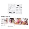Silicone Manicure Pad Acrylic Nail Practice Mat Acrylic Nail Mat Trainer Acrylic Nail Training Mat Acrylic Nail Template Mat Acrylic Nail Silicone Mat Acrylic Fingernail Mat view 2