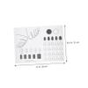 Silicone Manicure Pad Acrylic Nail Practice Mat Acrylic Nail Mat Trainer Acrylic Nail Training Mat Acrylic Nail Template Mat Acrylic Nail Silicone Mat Acrylic Fingernail Mat view 4