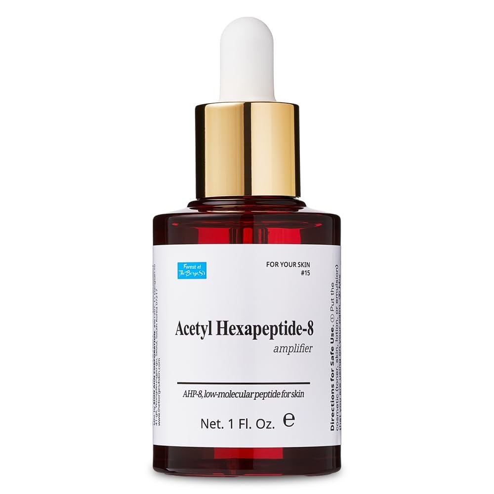 Acetyl Hexapeptide Amplifier 1 fl. oz. 30ml, peptide facial serum for wrinkles, argireline serum ingredients. alternative serum for botox for all type skins.