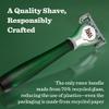 Bulldog Mens Skincare and Grooming Original Recycled Glass Handle Razor with Razor Stand view 3