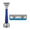Bulldog Mens Skincare and Grooming Sensitive Recycled Glass Handle Razor with Razor Stand view 2