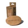Beard & Bates Boar Bristle Beard Brush | Handcrafted, Large Full Size, Firm Bristles, Beech Wood Handle view 1