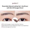 ETUDE Bare Edge Brow Pencil, Eyebrow Pencil, Slim 3D Hexagon, Natural Looking, Korean Makeup, Beauty, Natural Brown (0.003 Ounce) view 4