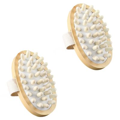2pcs Bath Brush Bath Scrubber Body Brush Massage Brush Back Brush Shower Brush Cleaning Brush Cleaning Scrubber Bathing Supply Back Scrubber Bathing Brush