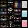 12 Sheets Face Jewels Rhinestones Crystal Stickers, 15g Chunky and Fine Mix Glitter, Eye Face Body Rave Outfits Clothes for Women, Mermaid Makeup Gems Rave Festival Accessories view 1
