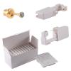 CHUANCI 24PCS/Box Disposable Self Ear Piercing Unit Cartilage Tragus Helix Sterile Piercing Gun NO Pain Piercer Tool Kit Machine (24PCS/Box-3mm Gold Aqua Zircon) view 1