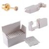CHUANCI 24PCS/Box Disposable Self Ear Piercing Unit Cartilage Tragus Helix Sterile Piercing Gun NO Pain Piercer Tool Kit Machine (24PCS/Box-3mm Gold Clear Zircon) view 1