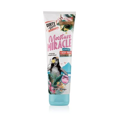 Dirty Works Moisture Miracle Hydrating Body Wash, Luxury Tropical Shower Gel, 280ml