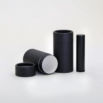 40 mL Black Kraft Paperboard Deodorant/Cosmetic/Lotion/Lip Balm/Salve Tubes (1000)