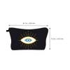 EXCEART Evil Eye Cosmetic Travel Bag Zipper Pouch Trave Makeup Organizer Toiletry Accessories Household Toiletry Bag Decorative Cosmetic Pouch Convenient Lady Makeup Case view 3