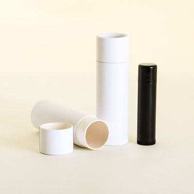 1 OZ White Kraft Paperboard Cosmetic/Lotion/Lip Balm/Deodorant Tubes (50)