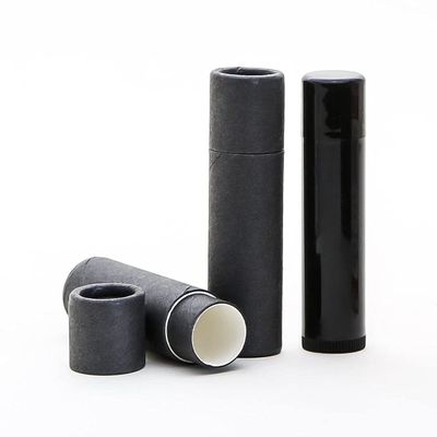 6 mL Black Kraft Paperboard Lip Balm/Salve/Cosmetic/Lotion Tubes (50)
