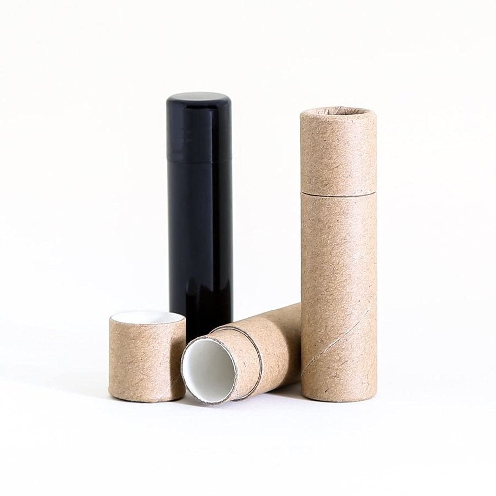 6 mL Kraft Brown Paperboard Lip Balm/Salve/Cosmetic/Lotion Tubes (1000)