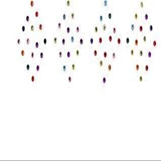 Home N Life Round Multicolor Stone Bindi for women/Stone Bindi Stickers for ladies(6packs of different sizes)