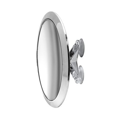 Britta Products Large 8" Suction Mount Mirror - 5X Magnifying Vanity Makeup Mirror with 3-Point Suction, Pivoting, Rotating and Locking