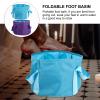 Beaupretty 2pcs Portable Folding Foot Bath Basin Travel Foot Soaking Tub for Camping Outdoor Use for Adults Boys and Girls Capacity Easy to Carry Design view 2
