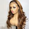 #1B/27 Color Body Wave Human Hair Wigs 180% Density HD Transparent 13x6 Lace Front Wig Human Hair Pre Plucked with Bleached Knots Brazilian Remy Human Hair Glueless Wig for Black Women 16 inch view 1