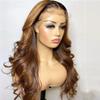 #1B/27 Color Body Wave Human Hair Wigs 180% Density HD Transparent 13x6 Lace Front Wig Human Hair Pre Plucked with Bleached Knots Brazilian Remy Human Hair Glueless Wig for Black Women 16 inch view 4