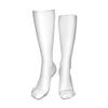 Eyelash Fashion Compression Socks,Closed Eyes Pink Lipstick Glamor Makeup Cosmetics Beauty Performance Polyester Cushioned Athletic Crew Socks for Running,Athletic,Fuchsia Black White- 19.8 inch view 2