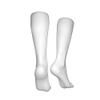 Eyelash Fashion Compression Socks,Closed Eyes Pink Lipstick Glamor Makeup Cosmetics Beauty Performance Polyester Cushioned Athletic Crew Socks for Running,Athletic,Fuchsia Black White- 19.8 inch view 3