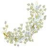 ACCESSHER Pearl Headpiece Flower Hair Vine hairpiece for wedding, Festivals, Bridal For Women Pack Of 1 view 1