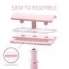 Bambaw Double Edge Safety Razor for Women With 5 Blades - Single Blade, Plastic Free Eco Razor, Reusable - Pink view 3