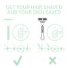Bambaw Single Blade Razors for Women and Men with 5 Double Edge Safety Razor Blades, Stainless Double Edge Razor, Eco Friendly Razor, Reusable & Plastic Free - Mint Green view 4