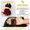 10 Inches 8 Packs Passion Twist Crochet Hair for Black Women-Mixed Color Combo Pack(6 packs 1B+2 packs T1B/BUG),Pre-twisted Pre Looped Soft Synthetic Braided Hair Extensions(10"-8 Packs,1B+TBUG) view 4