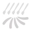 10pcs Small Crescent Cream Spoon Foundation Applicator Lotion Spatula Mini Spoons Plastic Spoons Facial Makeup Scoop Spatula Scoops Plastic Pp Face Travel Small Funnel view 2