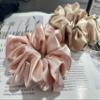 Large satin Scrunchies XL Silk Oversized Scrunchie for Thick long Hair Scrunchy Bobbles Hair Ties Jumbo for Women Girls view 3