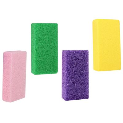 4pcs Exfoliating Cuticle File Heel Cushion Pads Electric Foot Scrubber Foot Care Trimmer Hard Skin Remover Pedicure Tools Debarking Tool Handheld Acid Powder Pu