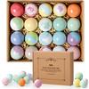 ZenBombs Bath Bombs Set, 20 pcs Natural Shea Butter & Safe Oil Bath Bomb for Skin Moisturizing, Handmade Bubble Bath & Fizzy, Ideal Presents for Women view 1