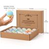 ZenBombs Bath Bombs Set, 20 pcs Natural Shea Butter & Safe Oil Bath Bomb for Skin Moisturizing, Handmade Bubble Bath & Fizzy, Ideal Presents for Women view 4