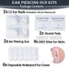 Ear Piercing Kit, Anzero 2 Pcs Disposable Ear Piercing Gun with Preloaded Ear Stud, at Home Self Ear Piercing Gun Kit - 4MM Earrings Stud view 2