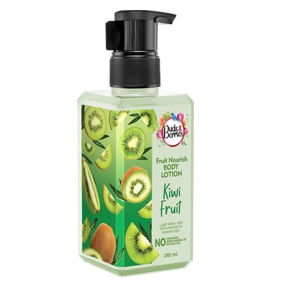 Buds & Berries Fruit Nourish Kiwi Body Gel Lotion, Normal Skin, No Paraben, 240 ml
