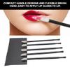 100PCS Disposable Lip Brushes Make Up Brush Lipstick Applicators Wands Lipstick Gloss Wands Applicator Makeup Beauty Tool Kits(Short lip brush) view 2