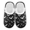 Umidedor Halloween Bats Slippers For Women Girls, Soft Memory Foam Non-Slip Indoor House Slippers Home Shoes For Bedroom Hotel Travel Spa 5-8 view 1