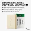 Bravo Sierra Body and Hair Mens Soap Bar All-In-One Shampoo & Soap for Men's Face, Hair & Body - Sandalwood & Fig, 7 oz - Coconut, Shea Butter and Oat Flour for Soft Skin and Healthy Hair view 2