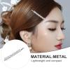 2 Pairs Clear Crystal Hair Barrette Pins Beautiful Hair Jewelry Accessories for Women - Silver Bobby Pins with Decorative Rhinestones view 3
