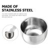 Beaupretty 2pcs Stainless Steel Shaving Bowl for Men Bubble Bowl for Easy Lathering and Travel-friendly Shaving Cup Elegant Design view 4