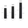 3 Pack Black Airless Pump Bottle Travel Lotion Bottles Cosmetic Cream Bottle Vacuum Pump Bottles Makeup Dispenser Container (50ml/1.7oz) view 4