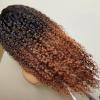 13x6 HD Transparent Lace Front Deep Wave Human Hair Wig With Baby Hair Chocolate Brown #1B/30 Color Water Wave For Women Glueless 150% Density Pre-Plucked Natural Hairline Natural Looking 18 Inch view 4