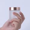 Healthcom 10 Pcs 15 Gram/15ml Empty Jars Clear Frosted Glass Cream Jar Pot Bottles with Rose Gold Lids Cosmetic Container Refillable Glass Eye Cream Jar Pot for Face Lotion Eyeshadow Lip Balms view 3