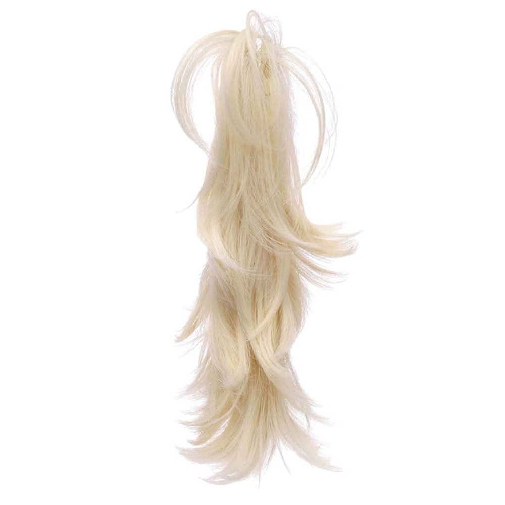 14Inch Synthetic Claw Ponytail Or Chignon Stylish Hair Exension Wavy Ponytail Bun Hairpieces #613