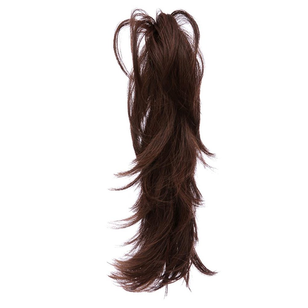 14Inch Synthetic Claw Ponytail Or Chignon Stylish Hair Exension Wavy Ponytail Bun Hairpieces M2-30