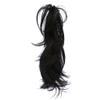 14Inch Synthetic Claw Ponytail Or Chignon Stylish Hair Exension Wavy Ponytail Bun Hairpieces dark black view 1
