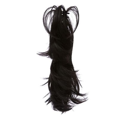 14Inch Synthetic Claw Ponytail Or Chignon Stylish Hair Exension Wavy Ponytail Bun Hairpieces black brown
