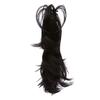 14Inch Synthetic Claw Ponytail Or Chignon Stylish Hair Exension Wavy Ponytail Bun Hairpieces black brown view 1